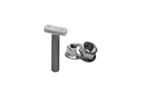 Hammerkopfschraube mit Sperrzahnmutter M10x25 mm
